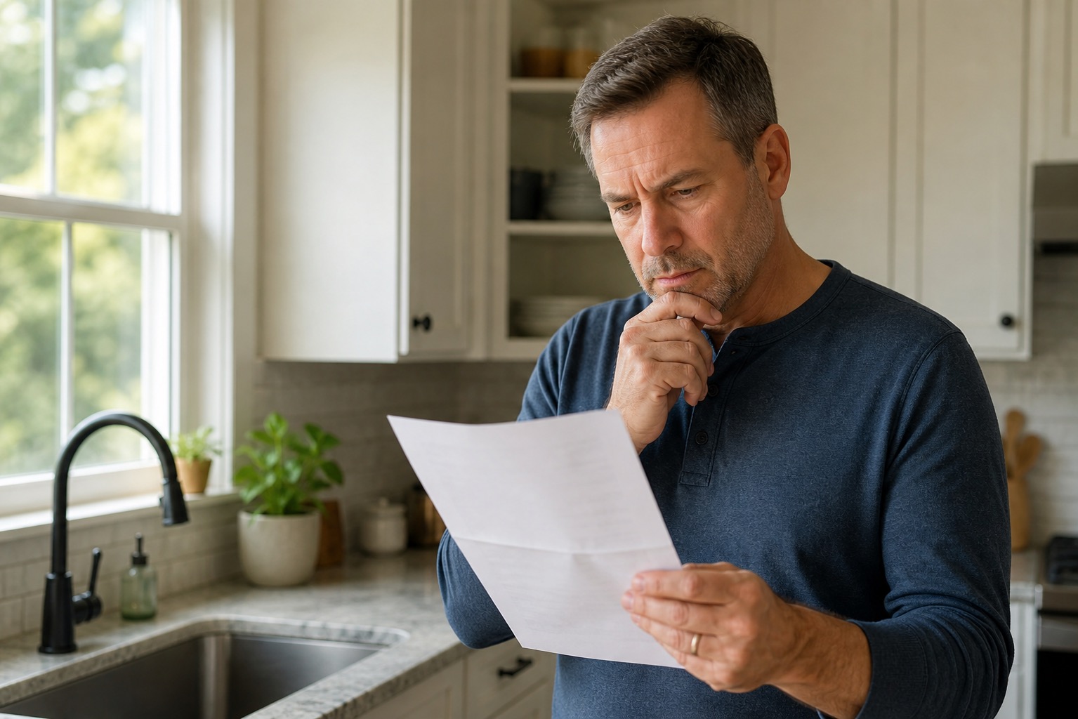 Plumber inspecting pipe connection — True Grit Plumbing
