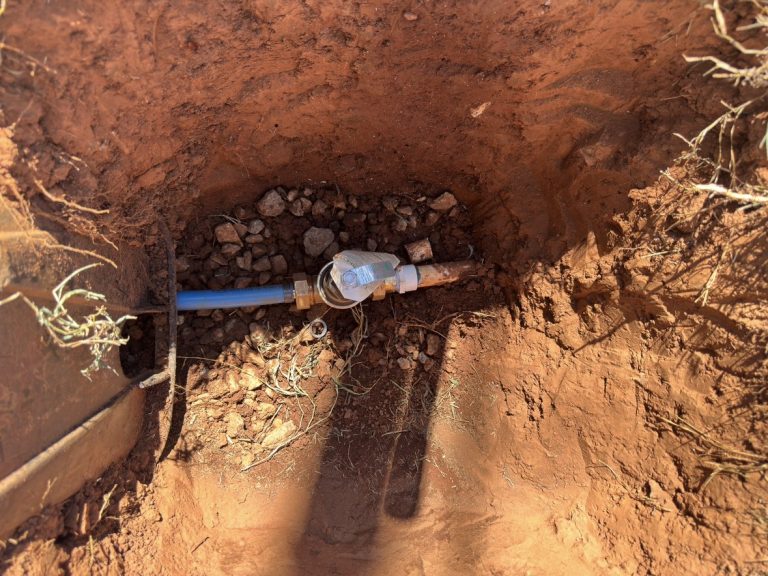 Pressure reducing valve on water line — Emerson -- Emerson, GA