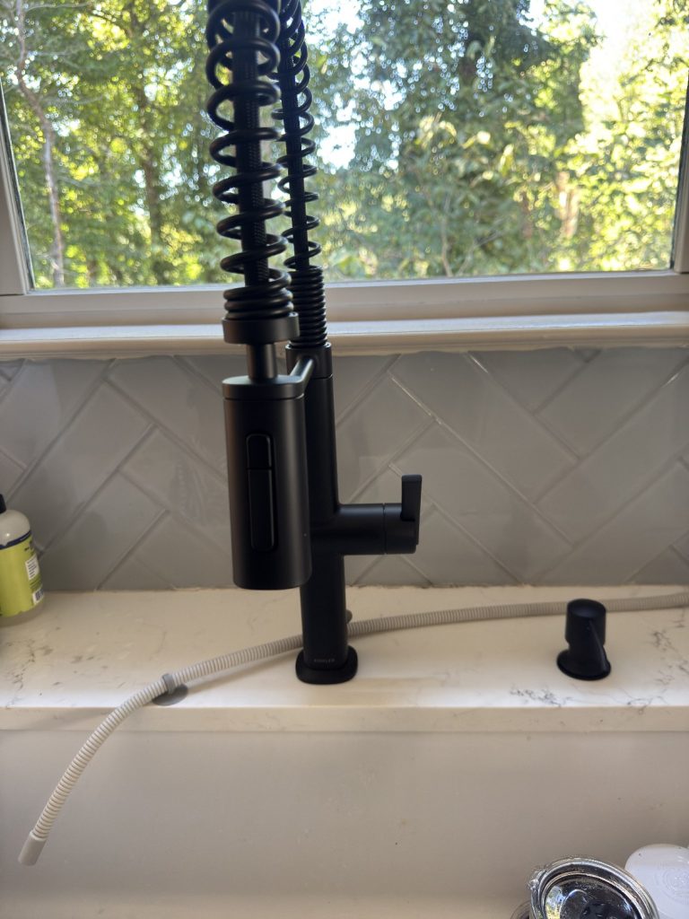 Kohler kitchen faucet and cutoff valves — Marietta -- Marietta, GA
